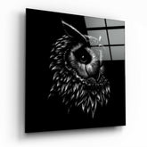 Owl Glass Wall Art.